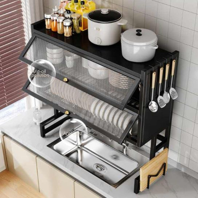 Premium Over-the-Sink Dish Drying Rack & Cabinet. - My Store