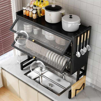 Premium Over-the-Sink Dish Drying Rack & Cabinet. - My Store