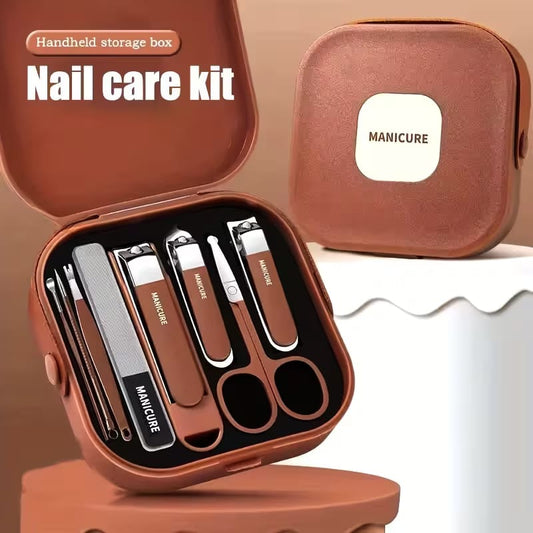 8-Piece Professional Splash-Proof Manicure & Pedicure Set