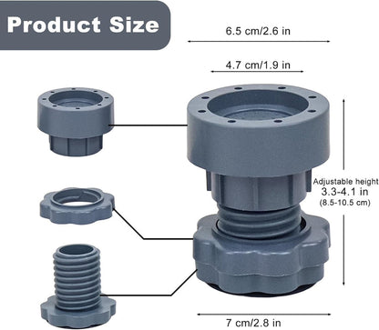 Adjustable Anti-Vibration Washing Machine Stand (Set of 4) - My Store