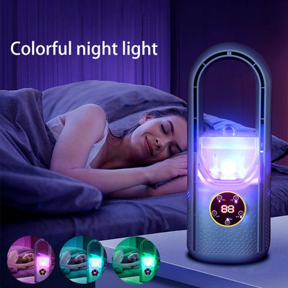 3-in-1 Bladeless Desktop Fan, Humidifier & Air Circulator