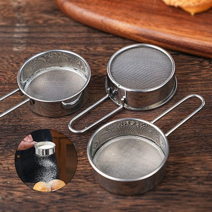 Mini Stainless Steel Flour Sieve Strainer 3 Pcs Set - My Store