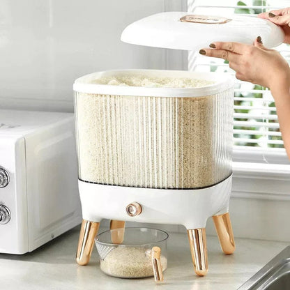 10kg Elegant Rice Dispenser with Lid