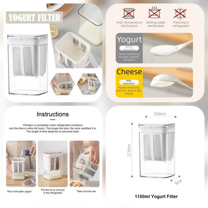 Multi-Function Cold Brew & Greek Yogurt Strainer / Filter – 1100ml