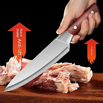 Stainless Steel Chef Knife with Protective Cover