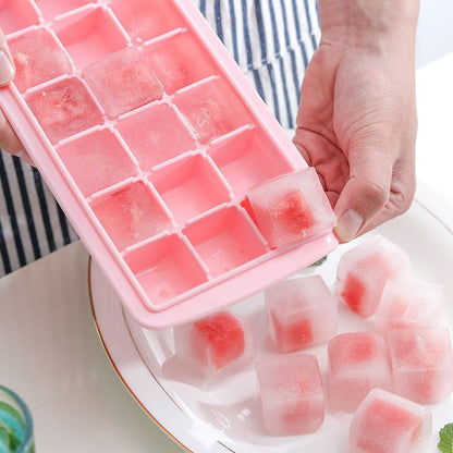 15-Grid Ice Cube Tray with Lid - My Store