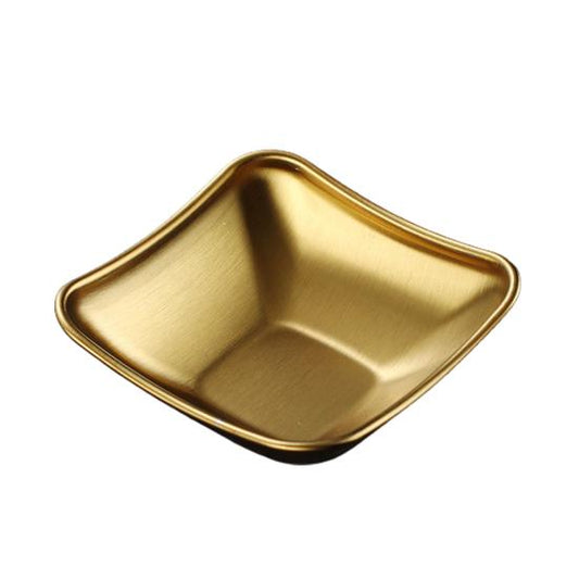 Golden Korean-Style Barbecue Sauce Dipping Dish Plate - My Store