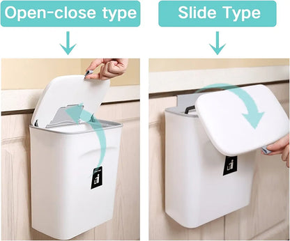 Wall-Mounted Hanging 9L Kitchen & Bathroom Bin - My Store