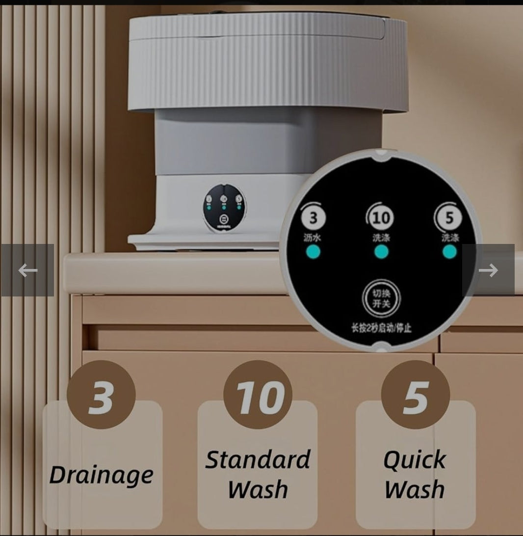 Folding Mini Washing Machine – Portable Baby & Socks Washer (11L)