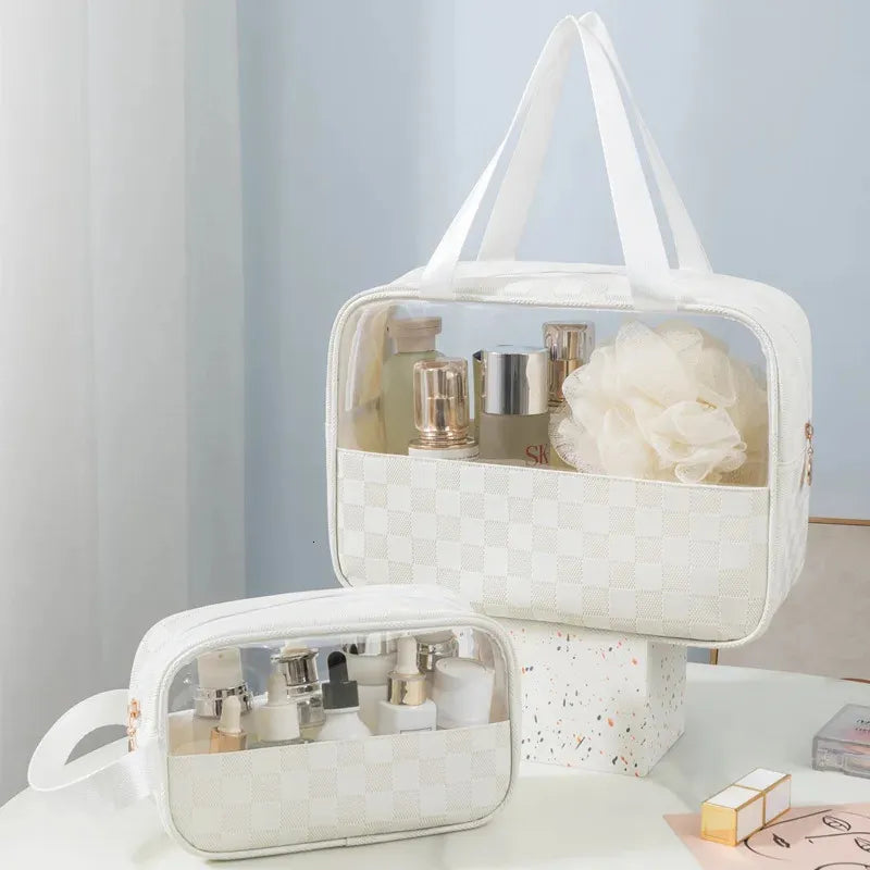 Transparent Cosmetic Travel Organizer Bag Set (3-Piece) - My Store