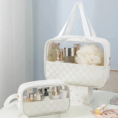 Transparent Cosmetic Travel Organizer Bag Set (3-Piece) - My Store