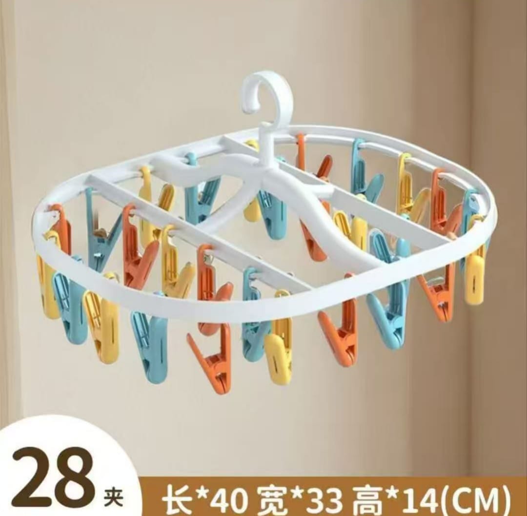 Multi-Clip Windproof Folding Drying Rack - My Store