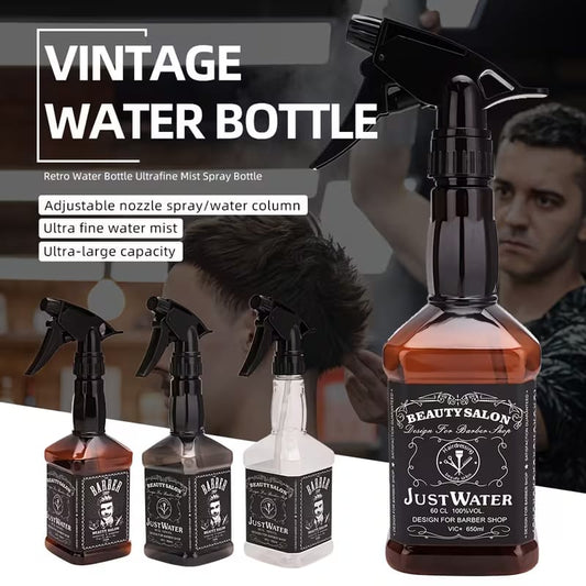 Retro Barber-Style Premium Continuous Spray Bottle (650ml)
