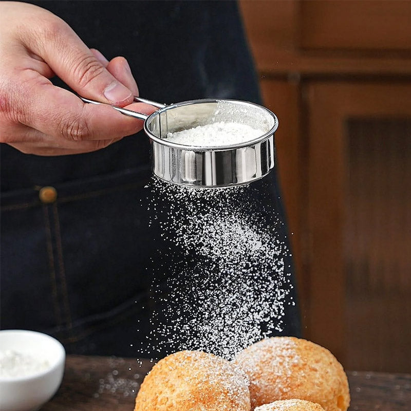 Mini Stainless Steel Flour Sieve Strainer 3 Pcs Set - My Store