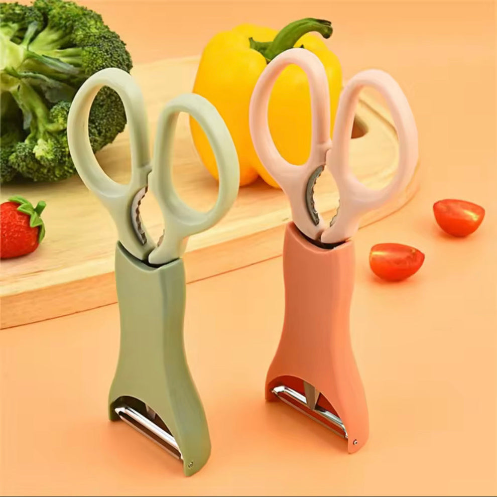 Multi-Functional 2-in-1 Kitchen Scissors & Peeler Set