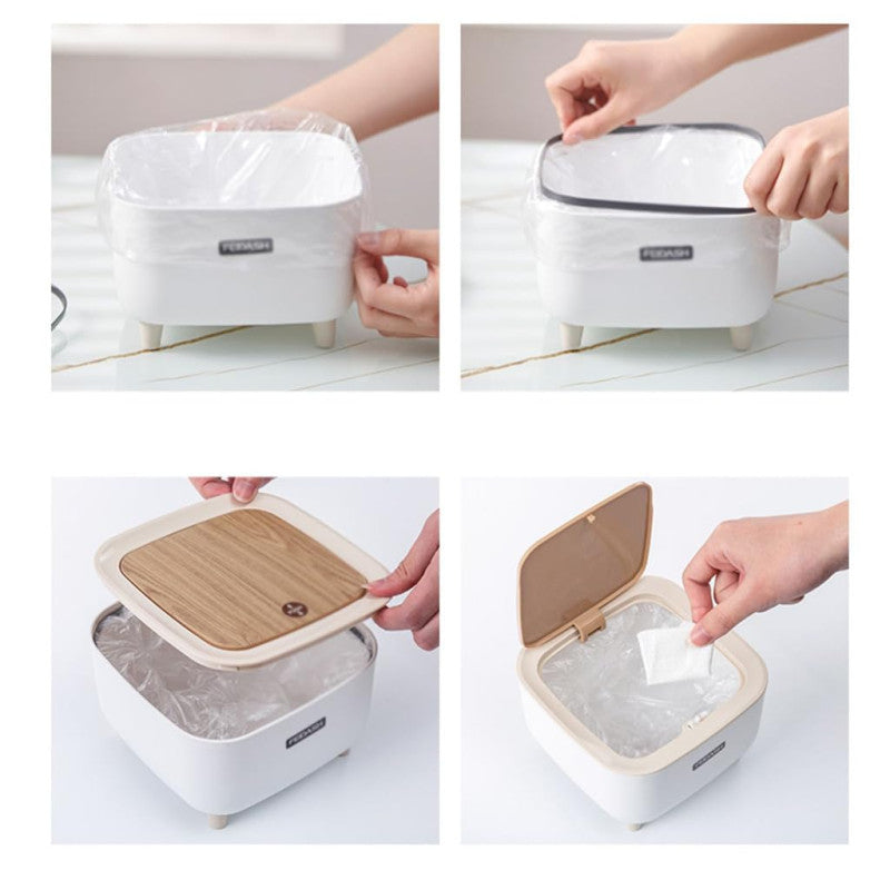 Mini Trash Bin with Press Lid - My Store