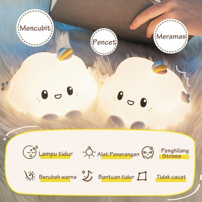 Cute Cloud Night Light Lamp – Soft Glow Kids Bedside Light