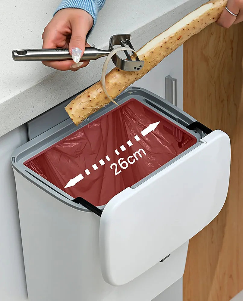 Wall-Mounted Hanging 9L Kitchen & Bathroom Bin - My Store
