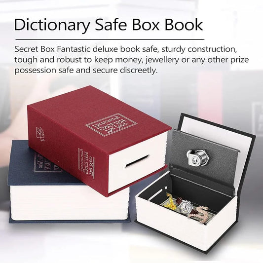 Dictionary Book Safe – Hidden Secret Storage Lock Box