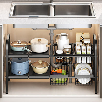 Kitchen Under Sink Adjustable Pot Rack - My Store