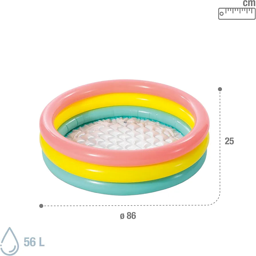 INTEX Sunset Glow Inflatable Baby Pool (34" x 10")