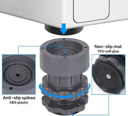 Adjustable Anti-Vibration Washing Machine Stand (Set of 4) - My Store