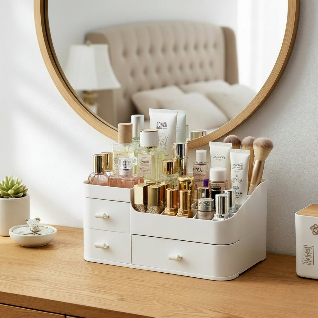 Premium Multi-Compartment Makeup & Cosmetic Organizer