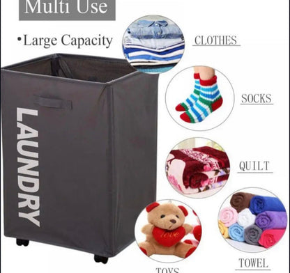 Large Capacity Laundry Basket with Wheels