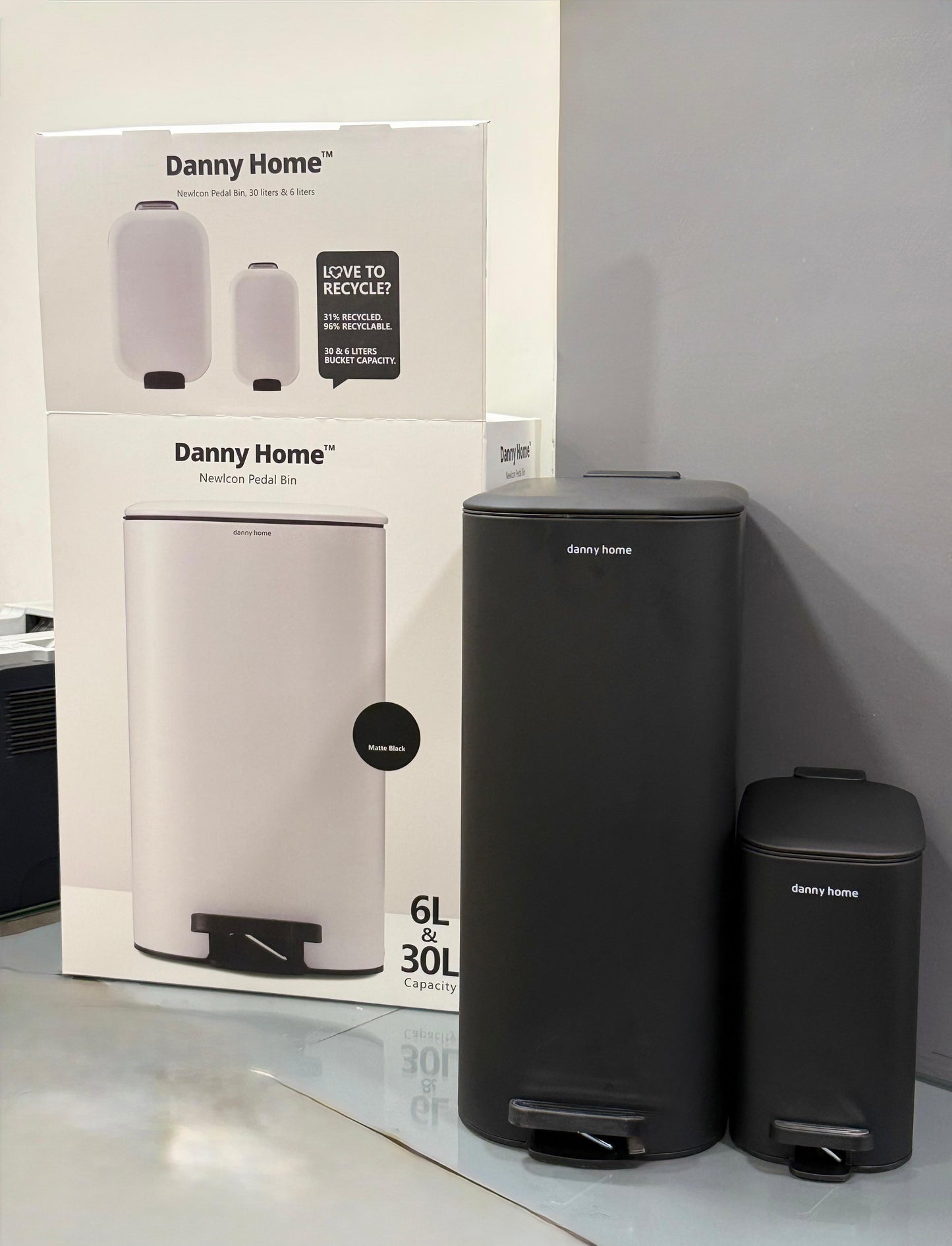 Danny Home™ NewIcon Pedal Bin (6L & 30L) - My Store