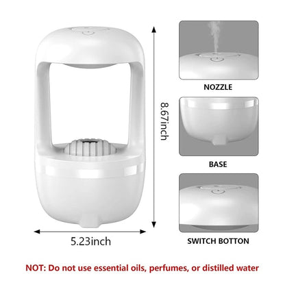 Water Droplets Air Humidifier, Cool Mist Maker, Led Display Anti-Gravity Humidifier