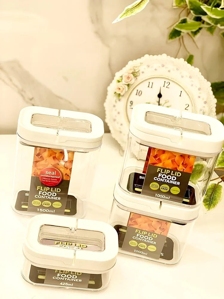 3-Piece Airtight Flip-Lid Container Set