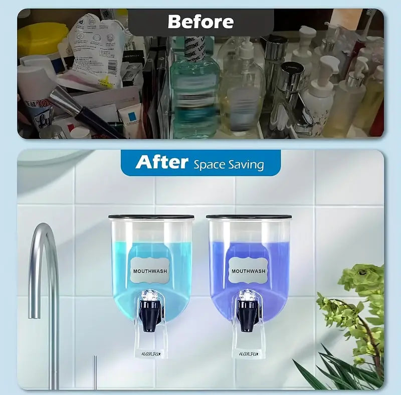 ClearView Wall-Mounted Dispenser for Kitchen & Bathroom 800ML - My Store