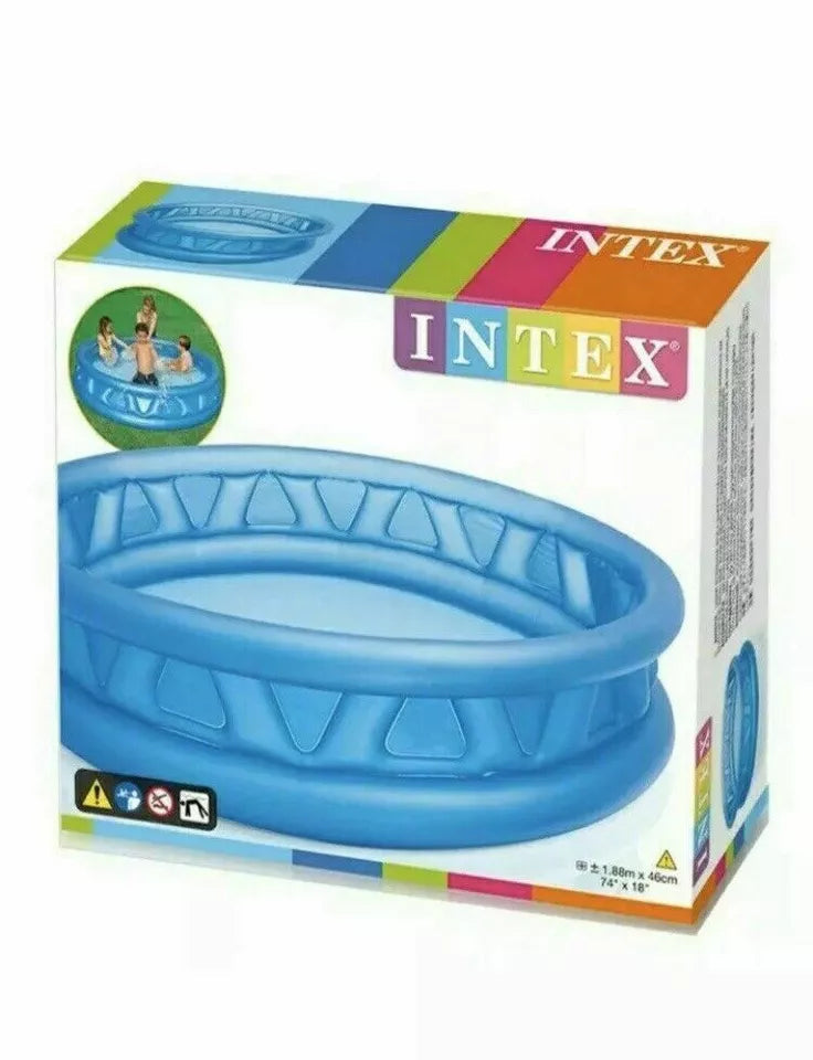 INTEX Soft Side Inflatable Kids Swimming Pool (74" x 18")