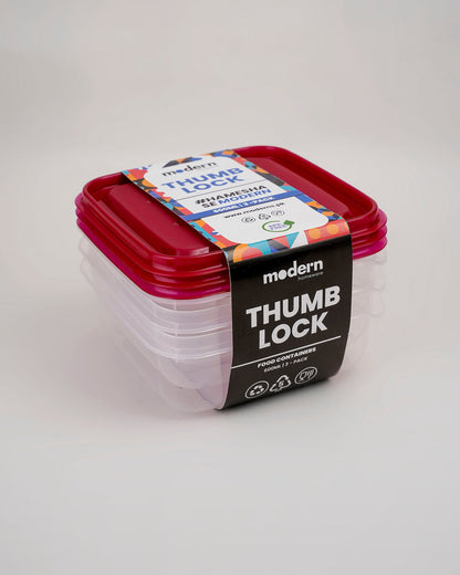 Modern Thumb Lock Container Set of 3 pcs - My Store
