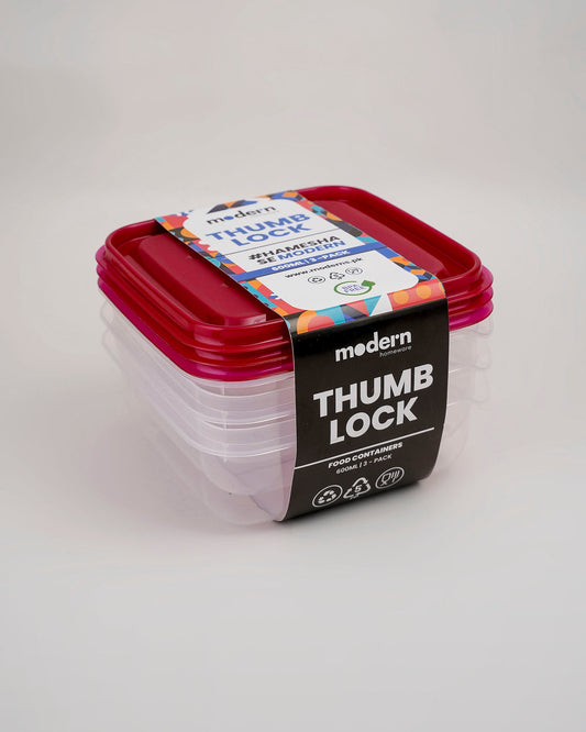 Modern Thumb Lock Container Set of 3 pcs - My Store