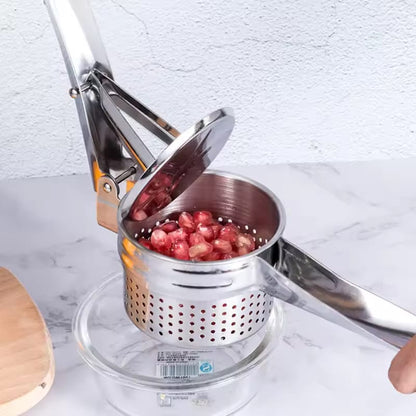 Stainless Steel Heavy-Duty Potato Ricer & Fruit Press