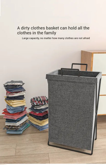 X-Frame Folding Laundry Basket & Organizer