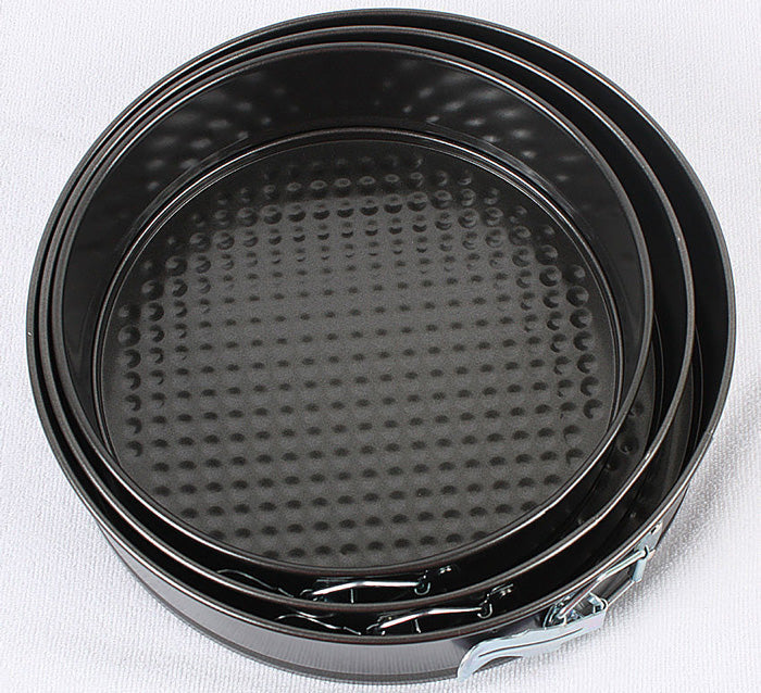 3-Piece Non-Stick Springform Cake Pan Set (20–24cm) - My Store