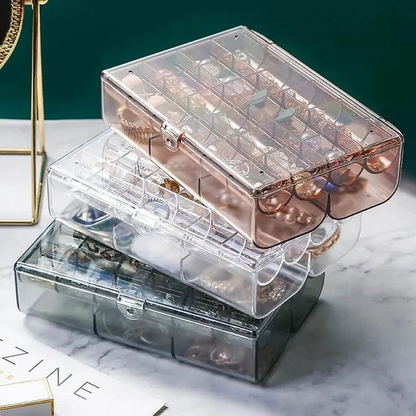 2-Layer Acrylic Jewelry Storage Box - My Store