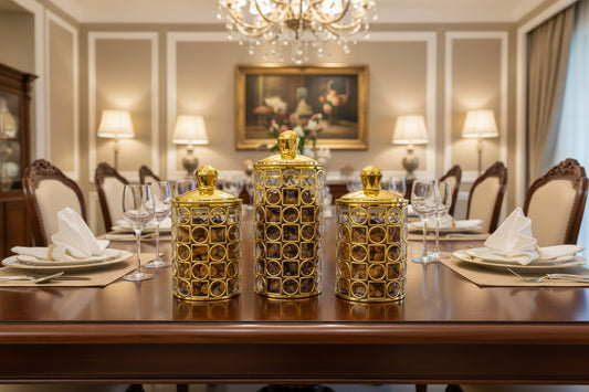 3-Piece Luxury Crystal-Style Airtight Storage Canister Set - My Store