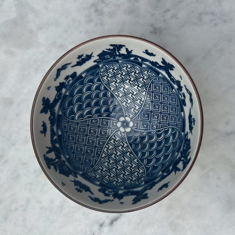 6-Piece Blue & White Ceramic Bowl Set - My Store