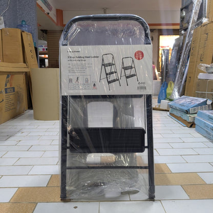 Danny Home Premium Folding Steel Ladder – Safe, Strong & Space-Saving