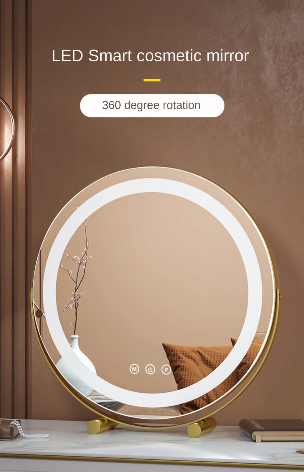 Desktop LED Smart Cosmetic Mirror