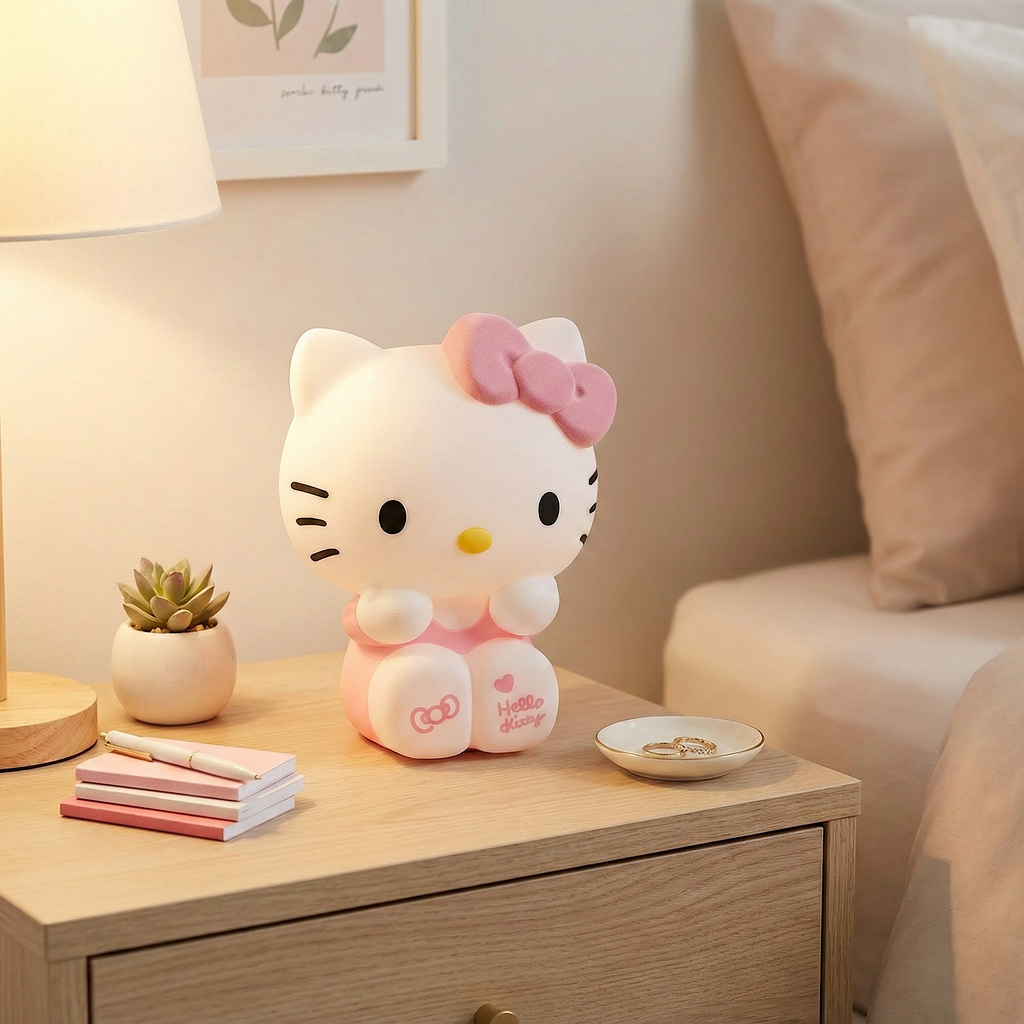 Hello Kitty “Patted” Silicone Night Light Lamp - My Store