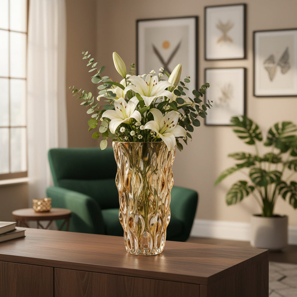 Crystal Glass Elegant Vase