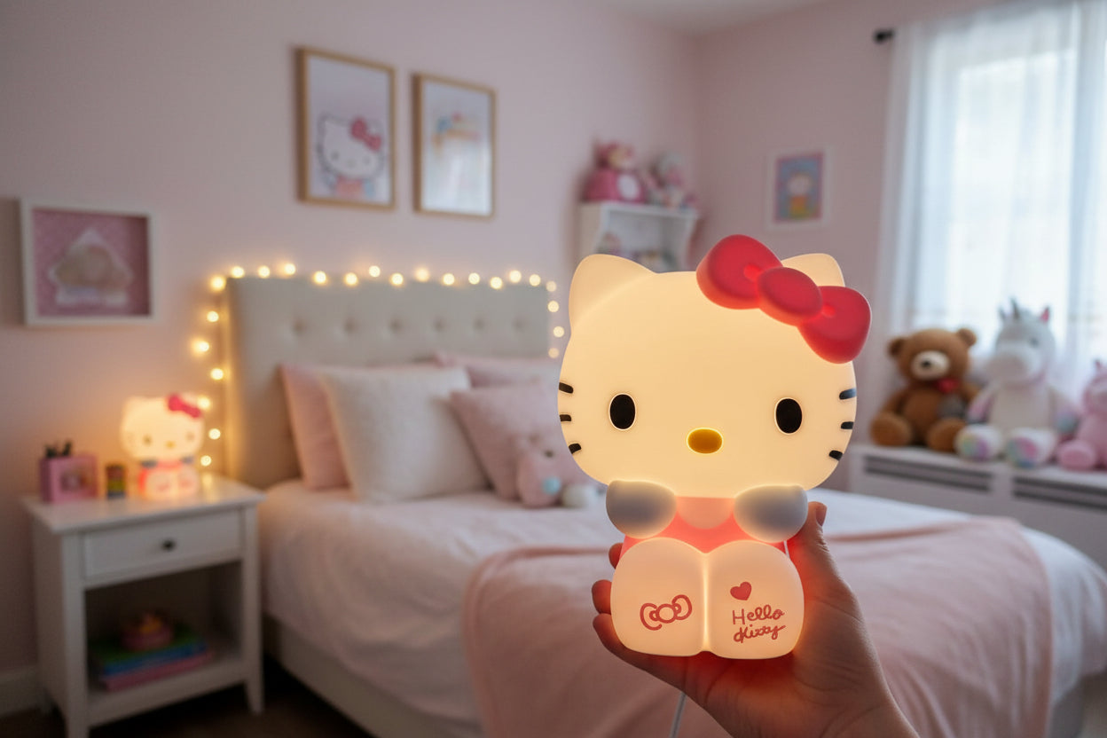 Hello Kitty “Patted” Silicone Night Light Lamp - My Store