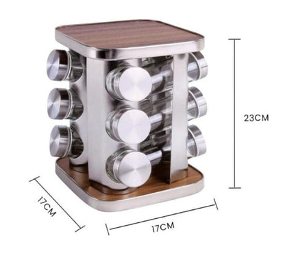 Clevinger 12-Piece Rotary Spice Rack - My Store