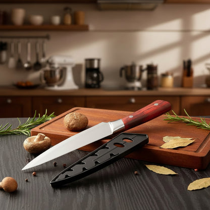 Stainless Steel Chef Knife with Protective Cover