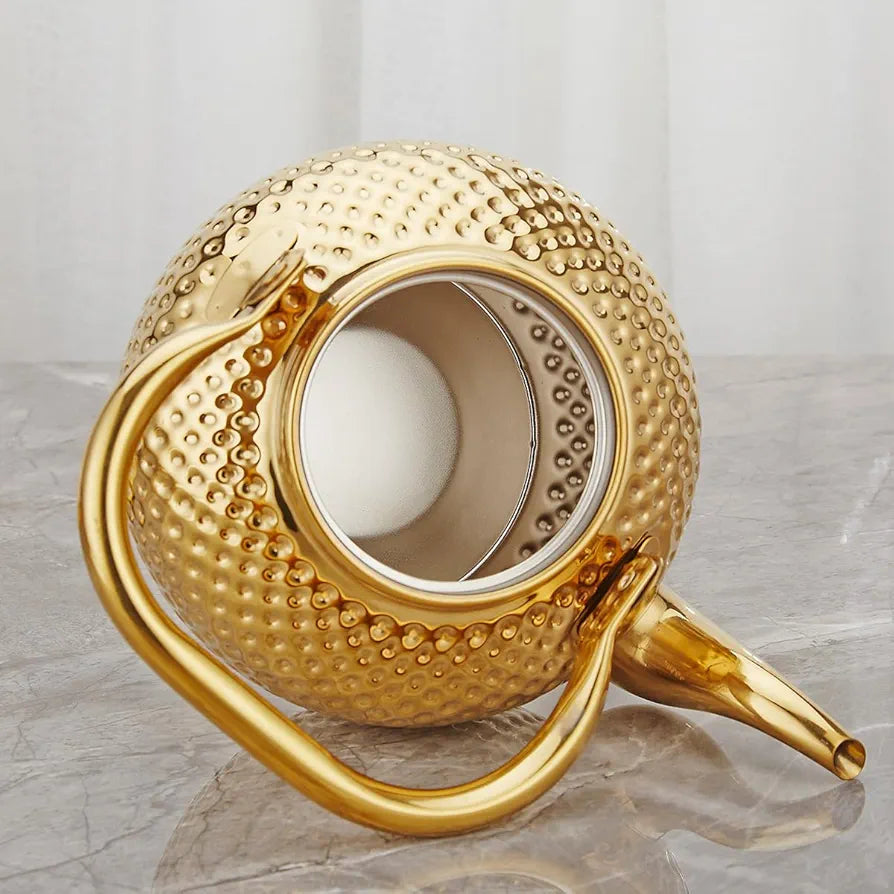 Luxury Golden Dot Stainless Steel Tea Kettle - My Store