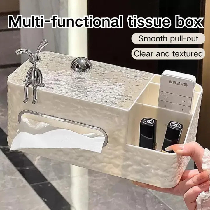 Multifunctional Decorative Tissue Box & Desktop Organizer